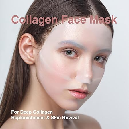 Bio-Collagen Overnight Mask, 4 Pack Facial Collagen Lifting Hydrogel Masks, Pore Minimizing, Reduce Wrinkles, Overnight Hydrating,Enhanced Skin Elasticity, Korean Skincare Masks Get Glass Skin - Image 2